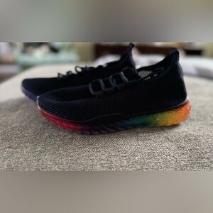 Wanted Brand  “Felicity” Sneakers with Colorful Rainbow Sole